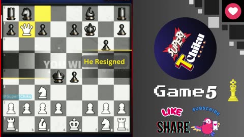 Watch the full video of #chess #game5 | He Resigned Because He Couldn't save his rook