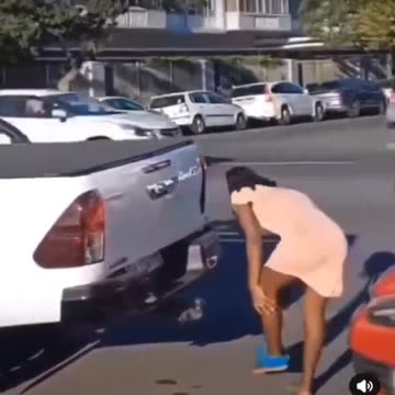 No way she did that on the road