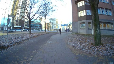 Testar Sportkameran. Rudbecksgatan i Örebro 18 Nov. 2025