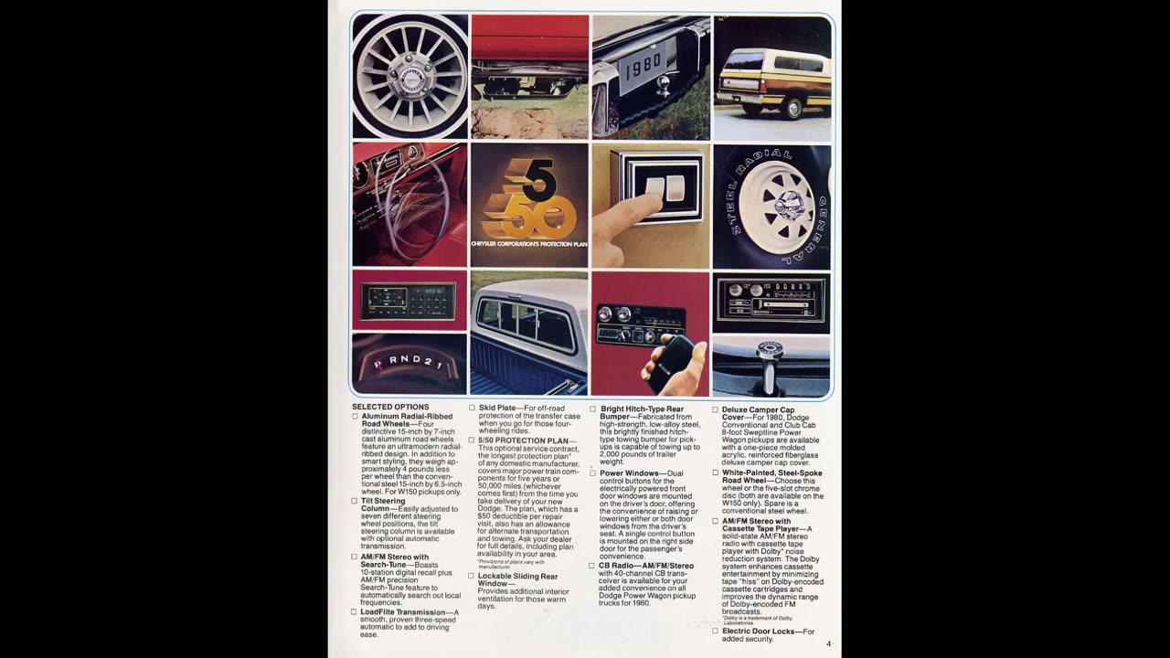 1980 Dodge Power Wagon Brochure No Sound, Historical Reference