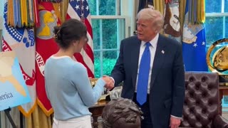 President Donald J. Trump meets Ksenia Karelina, American ballerina released from Russian prison.