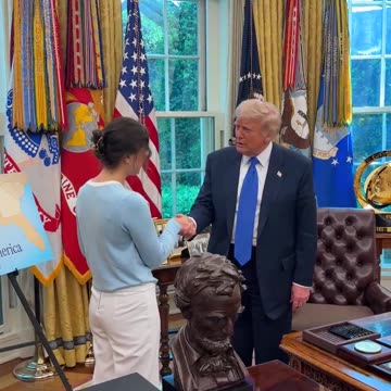 President Donald J. Trump meets Ksenia Karelina, American ballerina released from Russian prison.