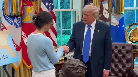 President Donald J. Trump meets Ksenia Karelina, American ballerina released from Russian prison.