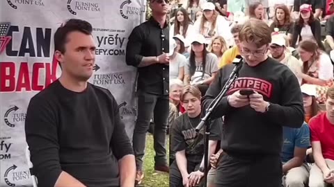 Charlie Kirk Confronted by Christian