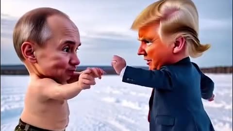 Baby Trump VS Baby Putin Fight🤣