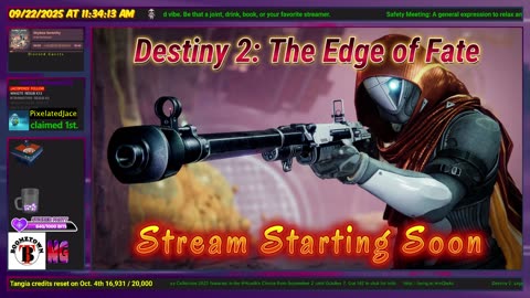 Destiny 2 : 9/22/25 We are Power 500+ but Tuesday comes an update. Will it be easier to level?