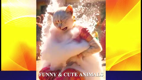 funny cute animals cat dansing war , cat animals viral cat video