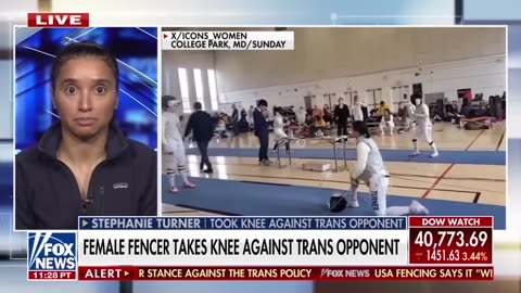 Fencer who took knee against trans opponent reveals she felt 'at a loss'