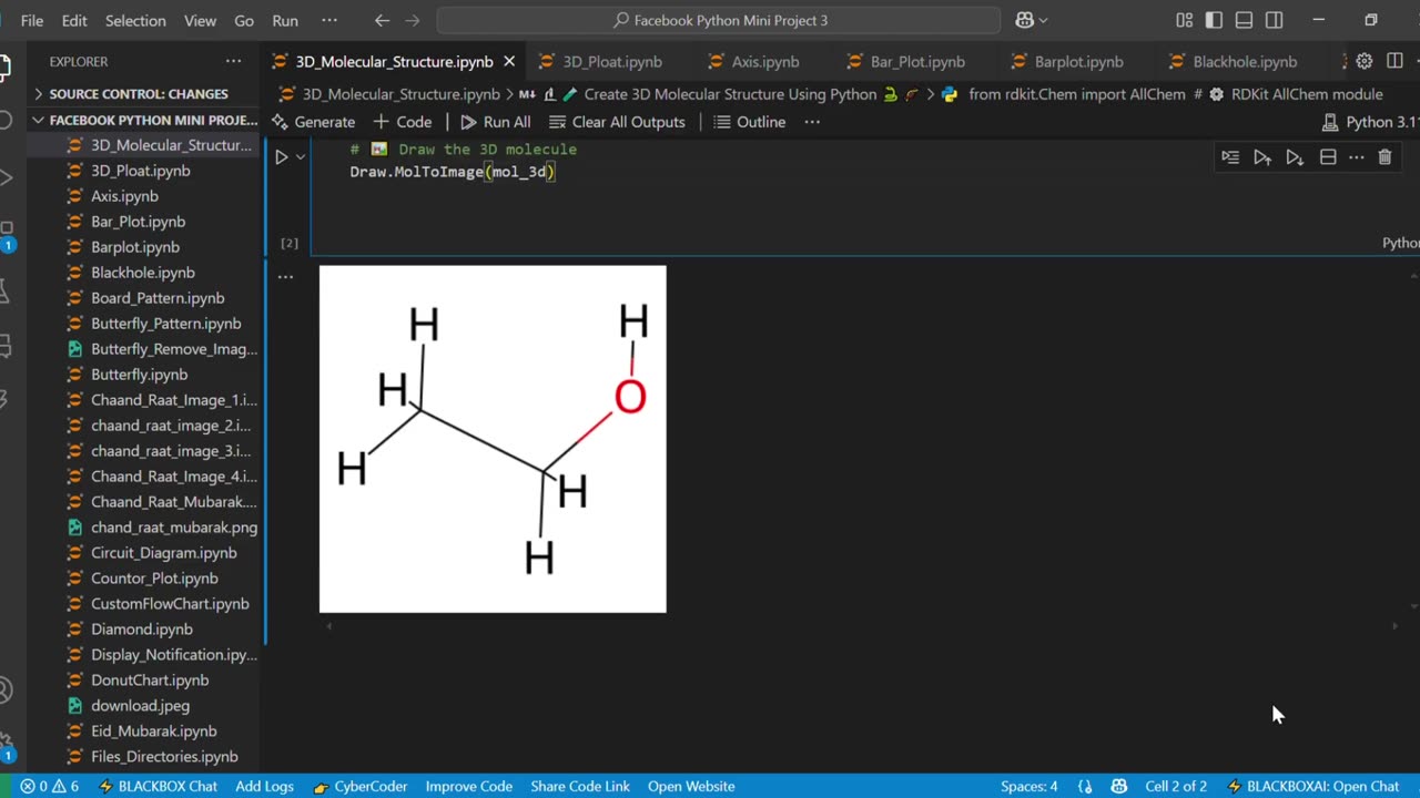 Create 3D Molecular Structures in Python Using RDKit