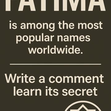 The Secret Behind the Name Fatima – A Light from Heaven