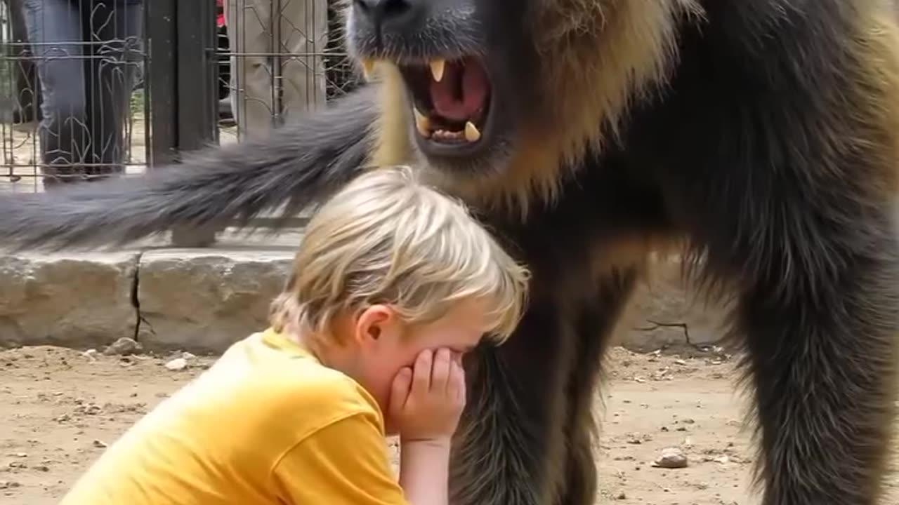 Boy falls into mandrill enclosure what the fierce primates next shocked everyone ❤️