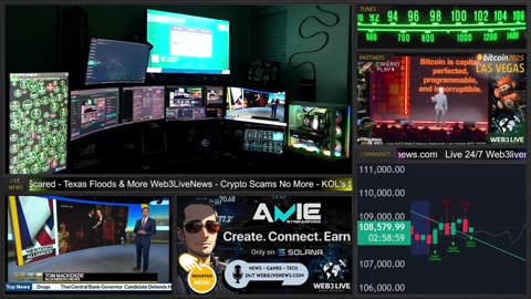 📡 Web3LiveNews 24/7 Live | Trump - Tariffs - Meta AI Apple Chips - BTC Price Watch 📈