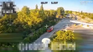 ‼️🤬 Russians have released footage showing their drones targeting Ukrainian rescue workers.