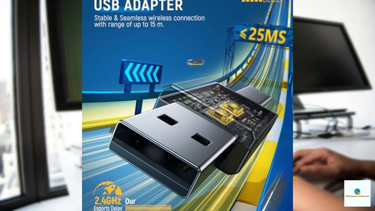 Wireless Gaming Headset for PC, Ps5, Ps4, 2.4 Ghz USB & Type-C Gaming Headphones with Micr