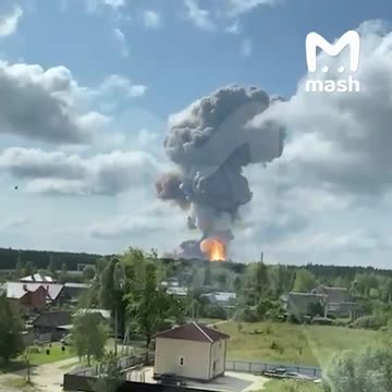 Gunpowder Plant Known Locally as the Ryazan Sugar Factory Explodes On Its Own
