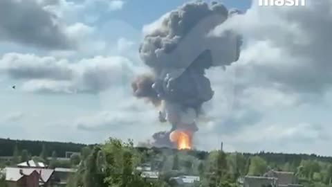 Gunpowder Plant Known Locally as the Ryazan Sugar Factory Explodes On Its Own