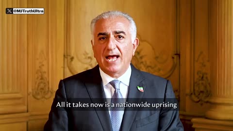 Iran’s Crown Prince Reza Pahlavi declares the Islamic Republic is collapsing and has come to its end