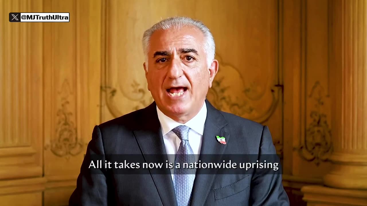 Iran’s Crown Prince Reza Pahlavi declares the Islamic Republic is collapsing and has come to its end
