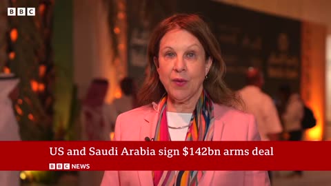 Us signs $142 dn arms deal with saudi Arabia