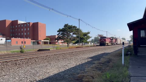 2 Freights Meet in Mishawaka, In