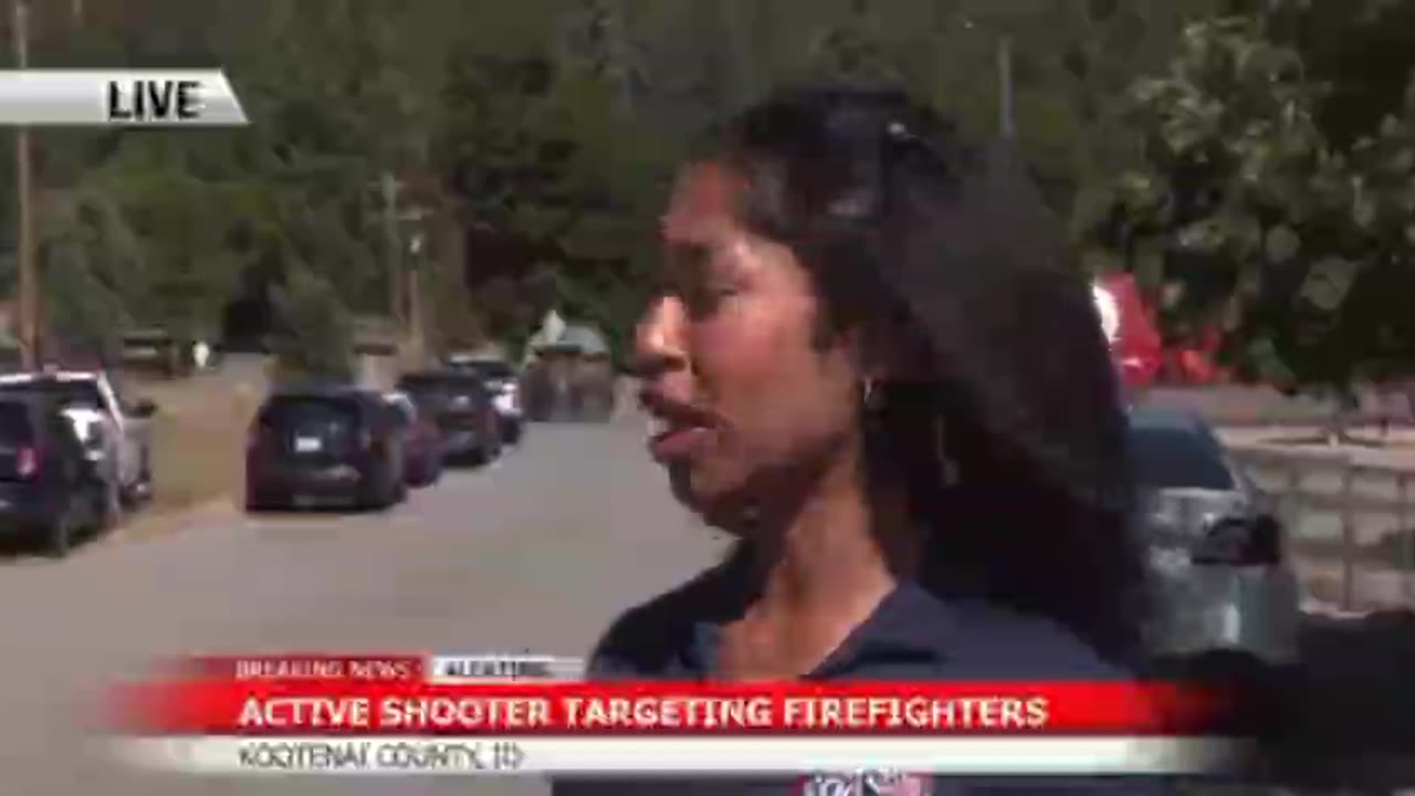 Firefighters were ambushed by a gunman in Idaho! 🚨SHOOTER " IS OUT & ABOUT"