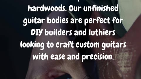 Build Faster with Precision-Cut, Unfinished Guitar Bodies