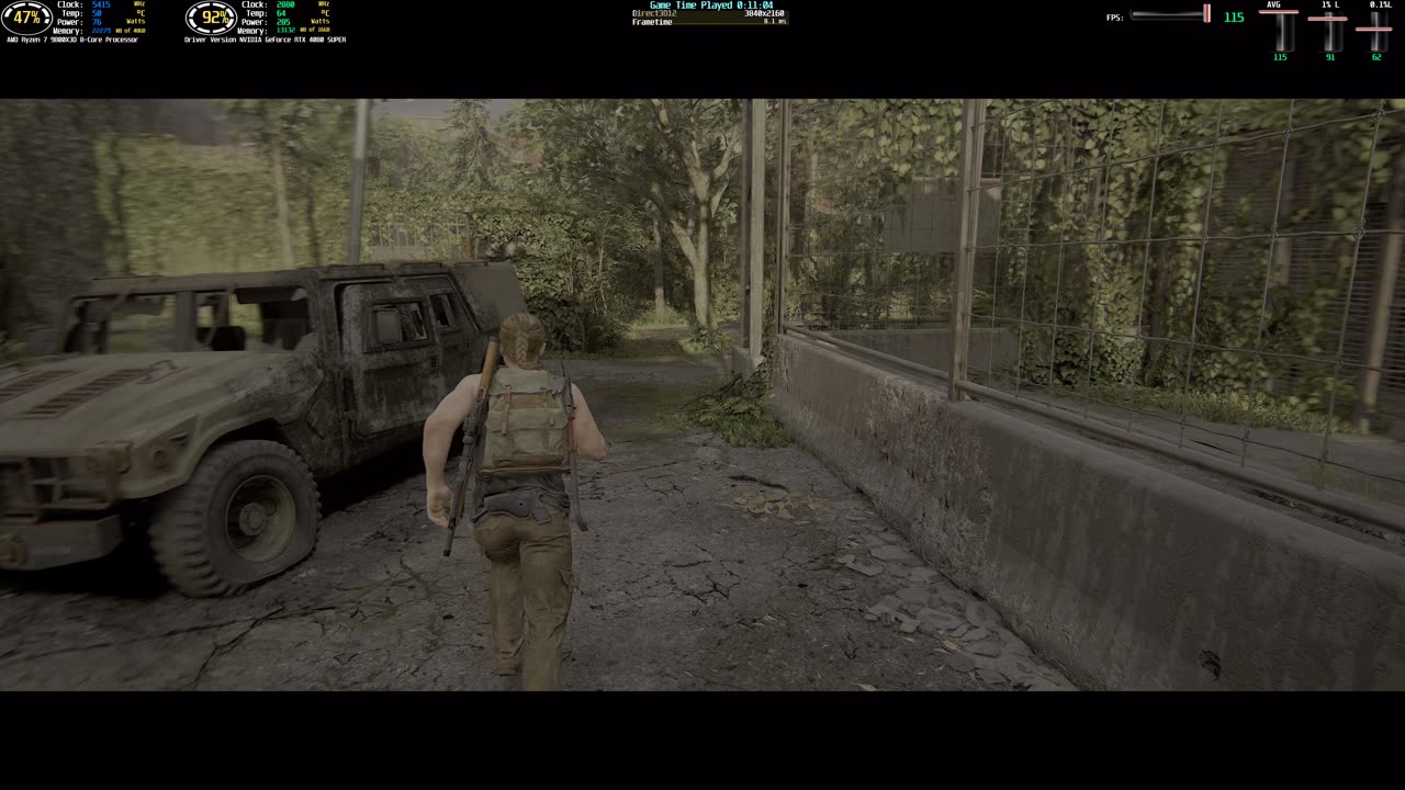 The Last of Us Part II Remastered 21:9 4k HDR PC Gameplay 9800x3d RTX 4080 Super