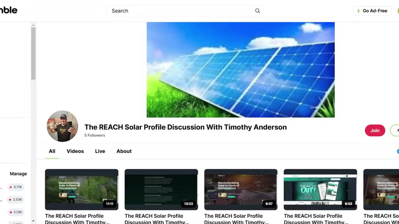 The REACH Solar Profile Discussion With Timothy Anderson