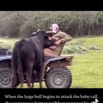 That bull wasn’t being protective — it was trying to kill the calf.