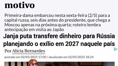 Janja puta transfere dinheiro para Rússia planejando o exílio em 2027 naquele país