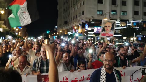 مسيرة شعبية بطنجة دعما لفلسطين ومن أجل وقف الإبادة الجماعية 18 08 2025 الانظمة المطبعة