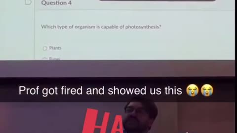Fired Professor