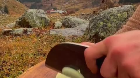Charcoal-grilled salmon, enjoy a delicious dish amidst the fresh air of the mountains 🐟🌳🔥🌲