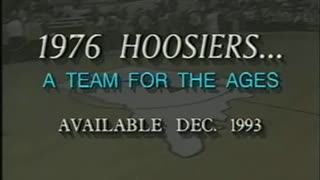 1993 - Promo for '1976 Hoosiers: A Team for the Ages'