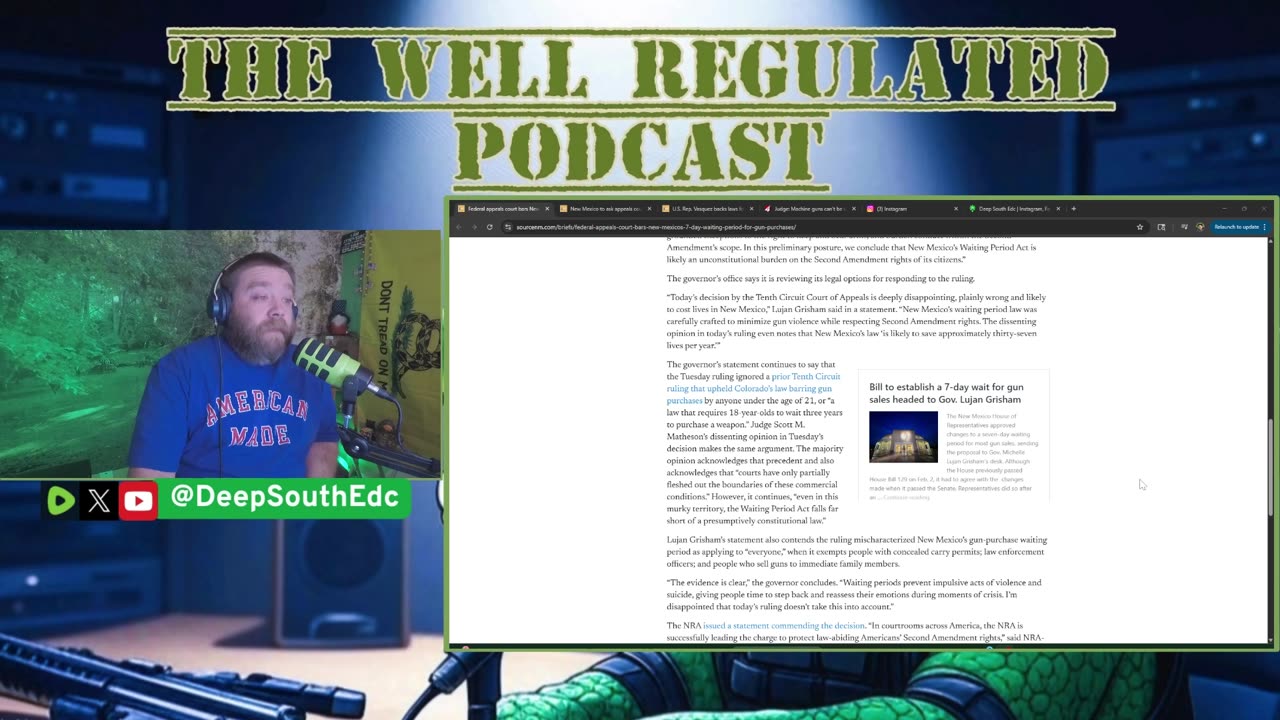 Waiting Period Overturned in NM, Baseball Karen Strikes! | The Well Regulated Podcast #20