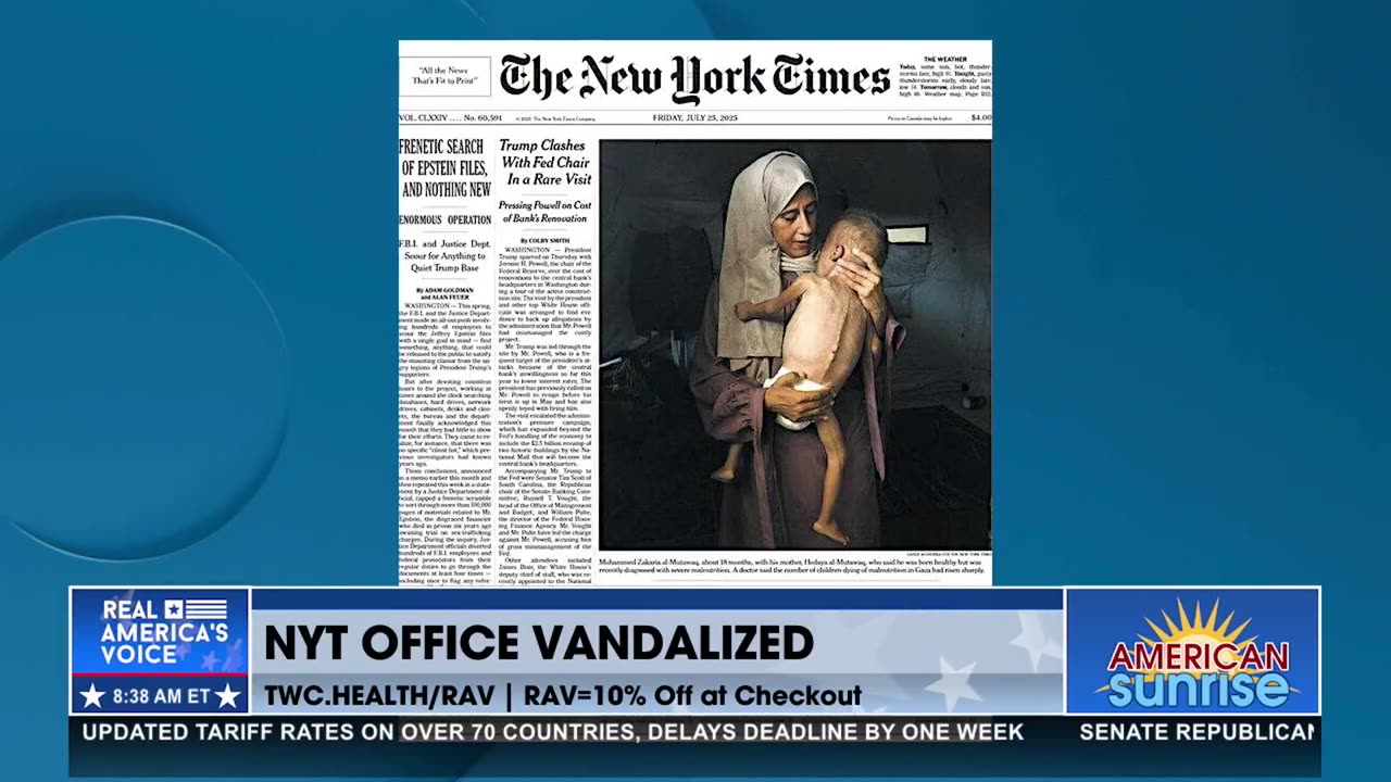 NYT BUILDING VANDALIZED