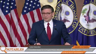Restream: Speaker Mike Johnson Discuss Shutdown updates