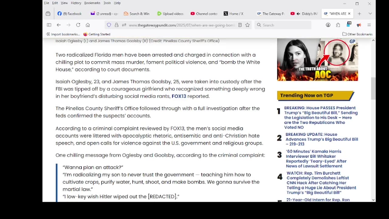 WHEN ARE WE GOING TO BOMB THE WHITE HOUSE?” — FBI Foils Alleged ‘Skibidi Massacre