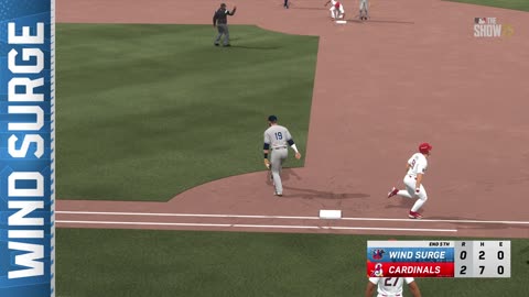 MLB The Show 25 AA Springfield Cardinals Franchise Game 2 Wind Surge Vs Cardinals CPU Vs CPU