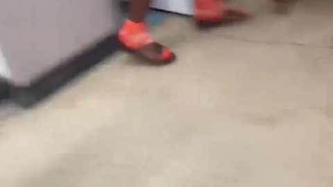 Caught with His Pants Down — And a Beatdown to Follow