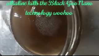 Guy neutralizes the black magnetic graphene goo found in bottled waters an the VAX