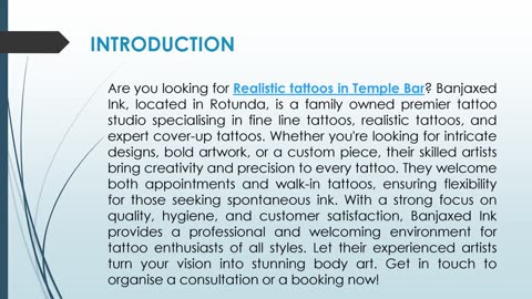 Are you looking for Realistic tattoos in Temple Bar?