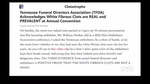 Gregg Reese on vax clots ..