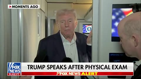 President Trump speaks on his physical at Walter Reed