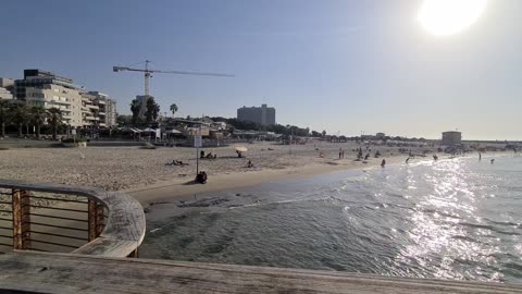 Metzizim Beach Tel Aviv, Video from Tel Aviv Port 21-11-2025 -20251121_142532