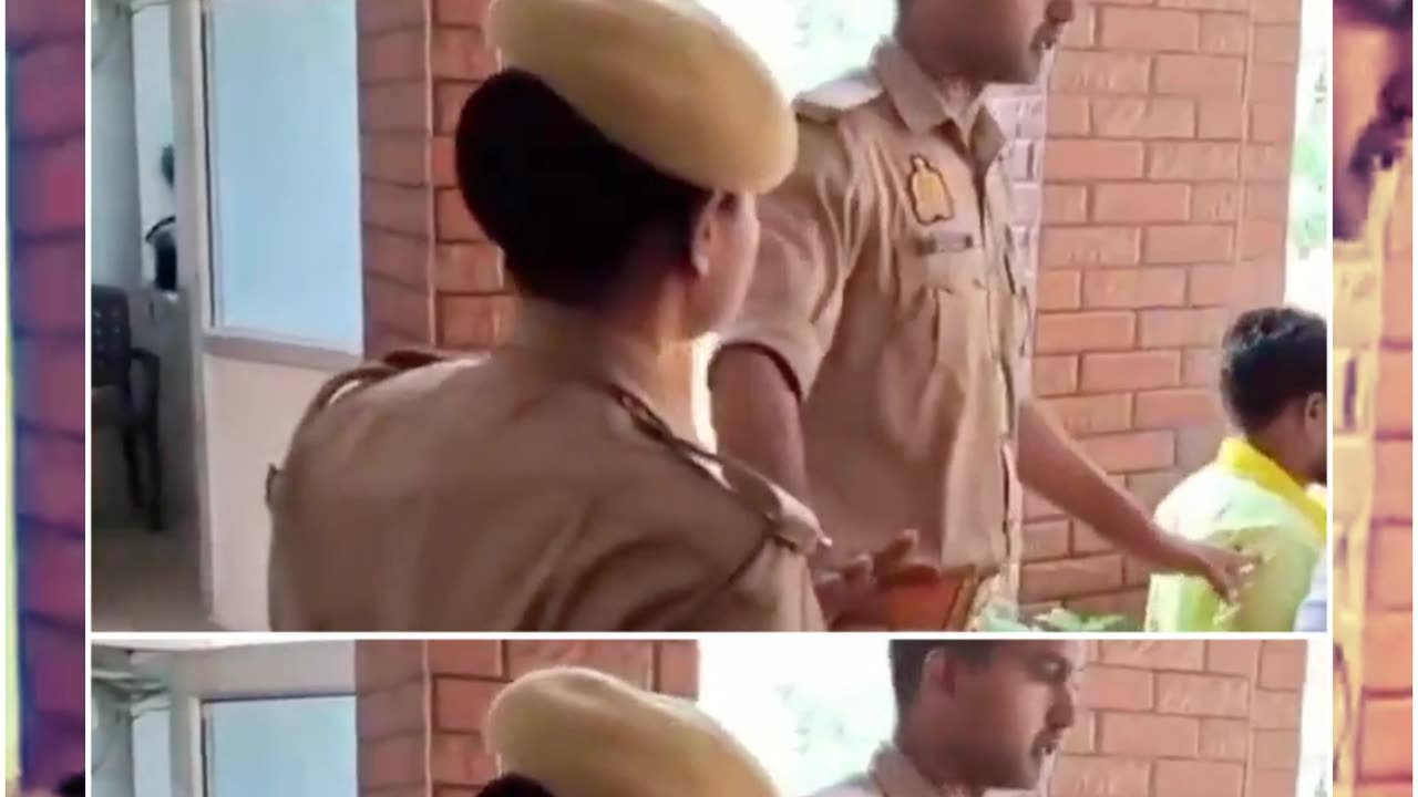 Ghazipur Row: Female Constable Assaults Rajbhar Party Workers, Uses Abusive Language