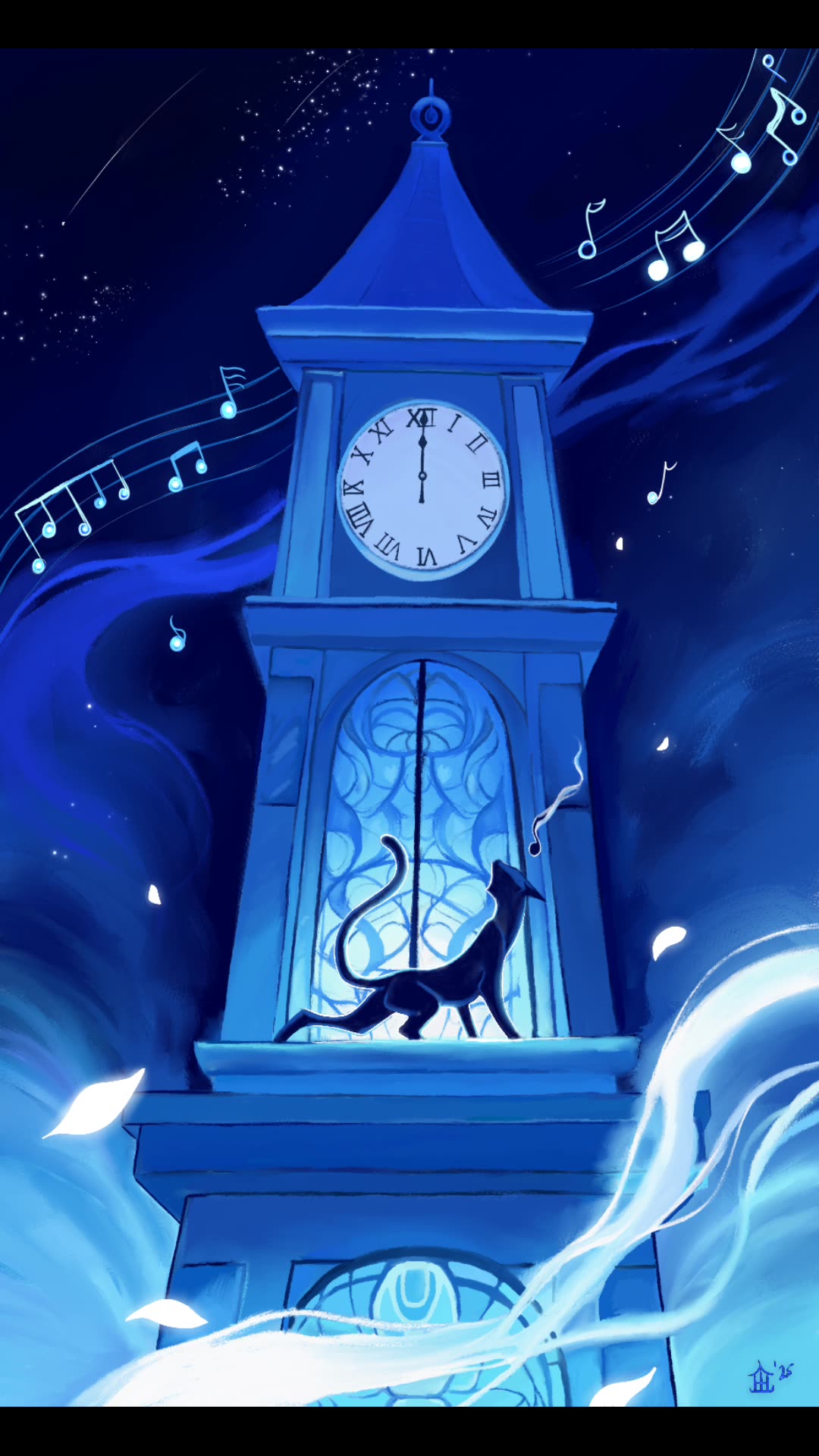 Kitty Rumble Kitty Sings to Clock