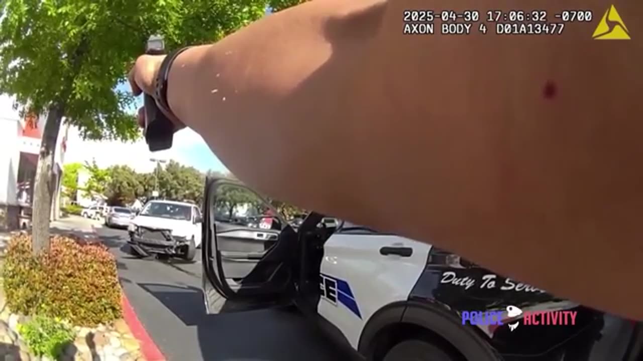 Manteca Police Officers Shoot Man After He Rams Patrol Cars at In-N-Out