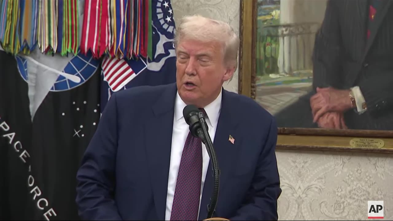 Trump speaks on Apple planning to invest $100 billion more in the US