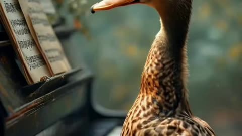 #ai #duck #animals #piano #fyp